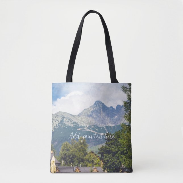 Bolsa Tote Vista das montanhas (Frente)