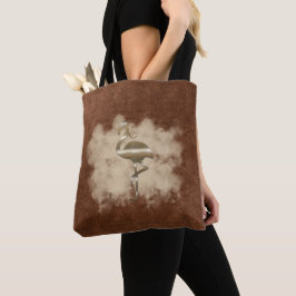 Bolsa Tote Vista de Feriado Dourado Retroativo