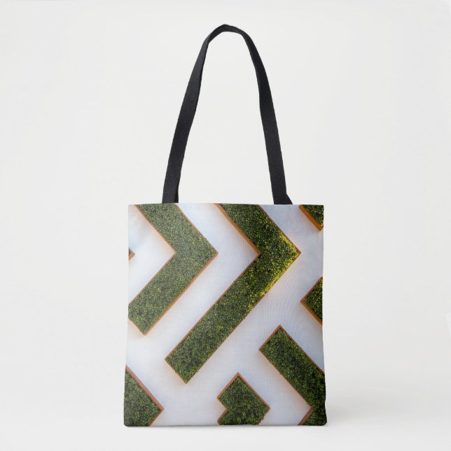Bolsa Tote Vista de pássaro do jardim do labirinto (Frente)