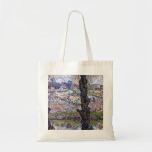 Bolsa Tote Vista de Van Gogh de Arles Pomares Floridos Impres