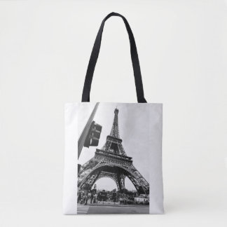 Bolsa Tote Vista ocasional da torre Eiffel - simples e à moda