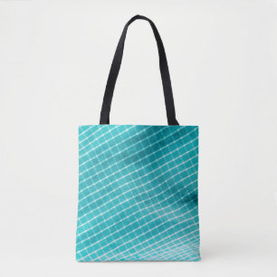 Bolsa Tote Vista têxtil de fundo verificada.