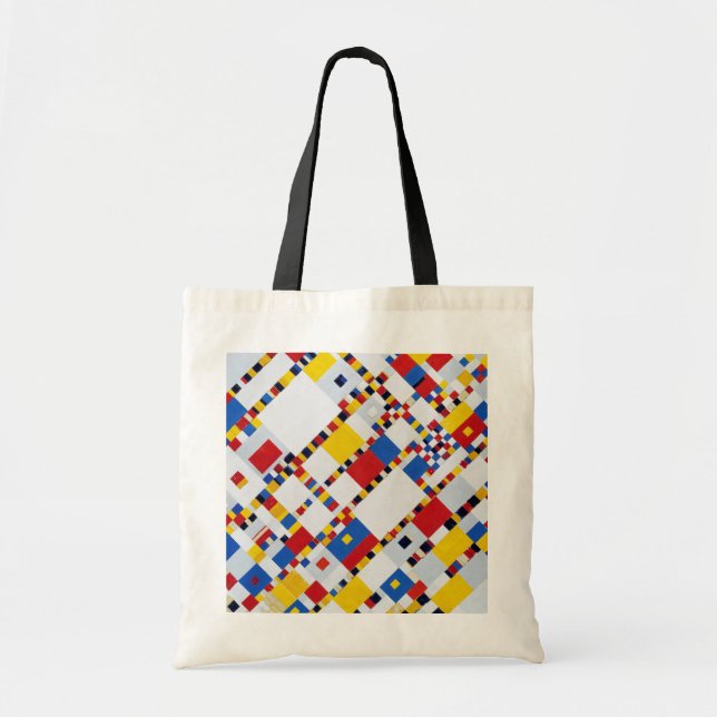 Bolsa Tote Vitória Boogie Woogie, Mondrian (Frente)