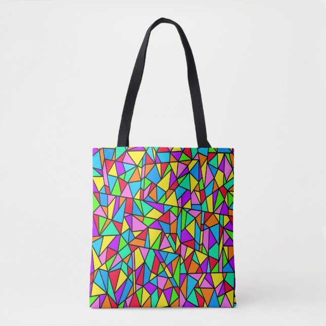Bolsa Tote Vitral Arco-íris (Frente)
