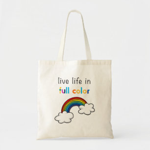 Bolsa Tote Viva a Vida em Cores Intensas Arco-Íris