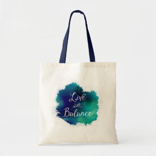 Bolsa Tote Viva com a aguarela do zen do equilíbrio