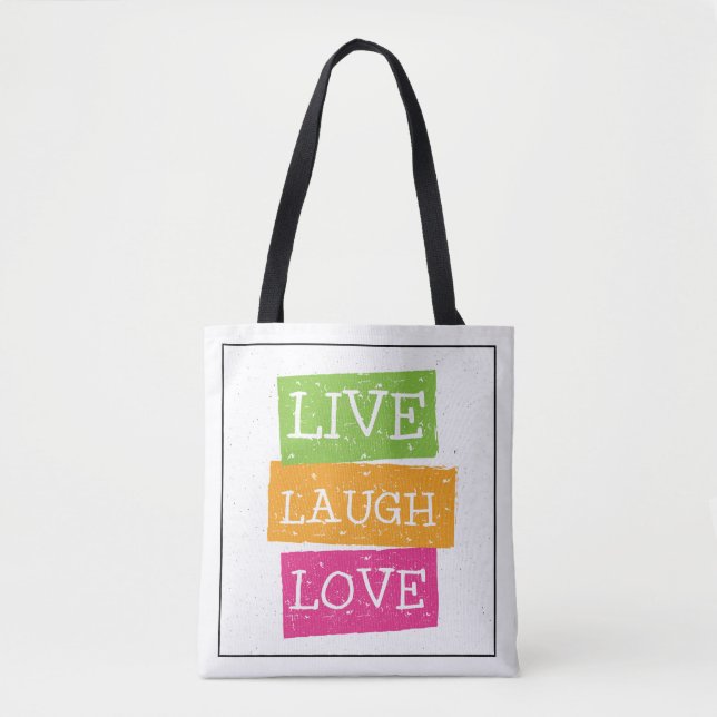 Bolsa Tote Vive o amor 2 2 do riso (Frente)