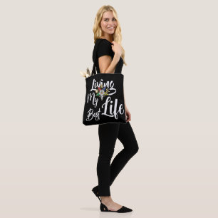 Bolsa Tote Vivendo minha melhor vida OES