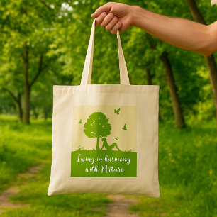 Bolsa Tote Vivendo Na Harmonia Na Natureza