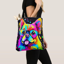 Bolsa Tote Vivid Canine Vibes Design
