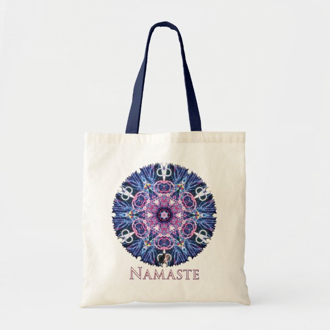 Bolsa Tote Vivid Namaste Kaleidoscope (Frente)