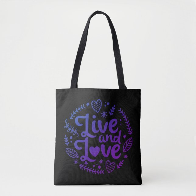 Bolsa Tote Vivo E Amor (Frente)
