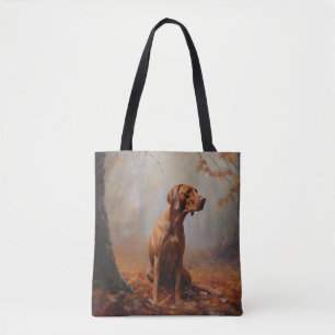 Bolsa Tote Vizsla no Outono Leaves Caiem Inspire