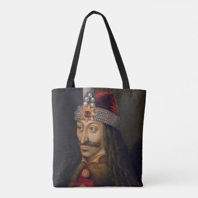 Bolsa Tote Vlad tepes Impaler Voivode retrato Dracula histori (Verso)