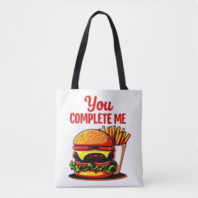 Bolsa Tote Você Completou O Gráfico Da Pizza (Frente)