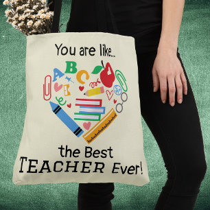 Bolsa Tote Você é como... o melhor professor já personalizáve