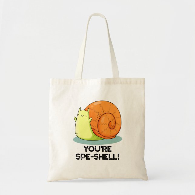 Bolsa Tote Você é Espi-ral Fofa Piada de Caracol  (Frente)