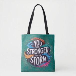 Bolsa Tote Você é mais forte que a tempestade