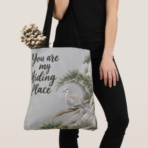 Bolsa Tote Você É Meu Esconderijo - Salmo 32:7