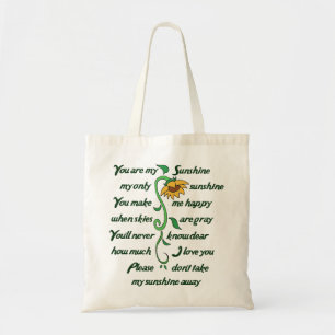 Bolsa Tote Você é minha luz do sol