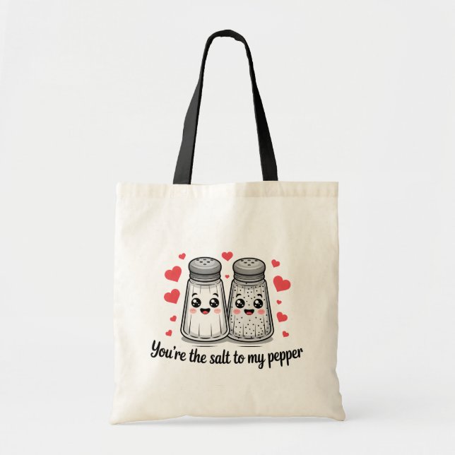 Bolsa Tote Você é o Sal para a minha pimenta (Frente)