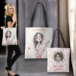 Bolsa Tote Você está preso comigo