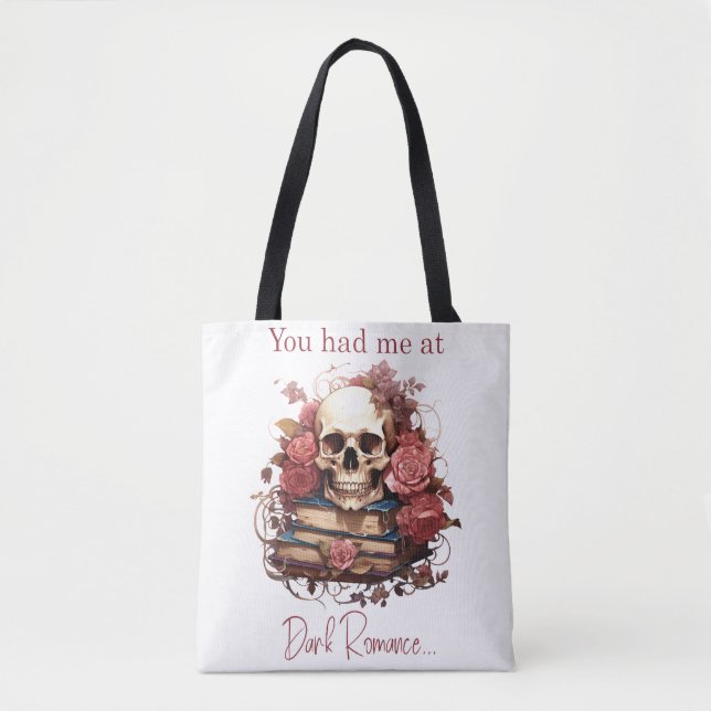 Bolsa Tote Você me conquistou com Dark Romance (Frente)