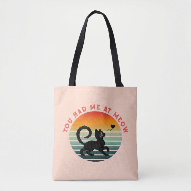 Bolsa Tote Você Me Teve No Miow Cuide Cat (Frente)