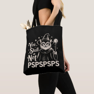 Bolsa Tote Você Não Deverá PSPSPSPS Gato Engraçado Mago Pai