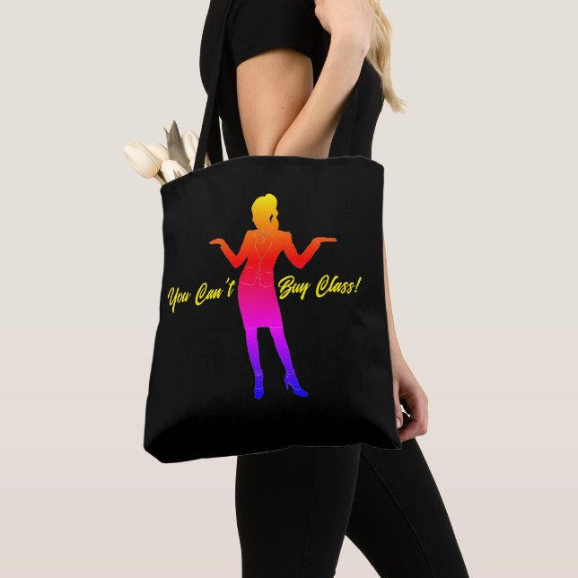 Bolsa Tote "Você não pode comprar classe" (Close Up)
