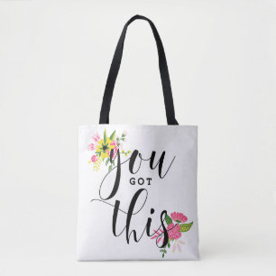 Bolsa Tote Você obteve estas citações modernas da caligraf
