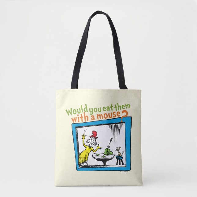 Bolsa Tote Você os comeria com um rato? (Frente)