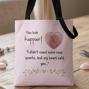 Bolsa Tote Você parece mais feliz! Eu não precisava de mais q