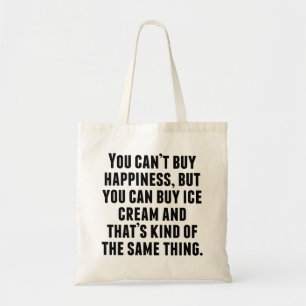 Bolsa Tote Você pode comprar o sorvete