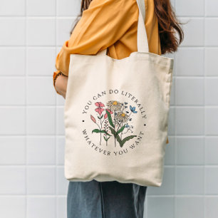 Bolsa Tote Você Pode Fazer O Que Quiser Wildflower 