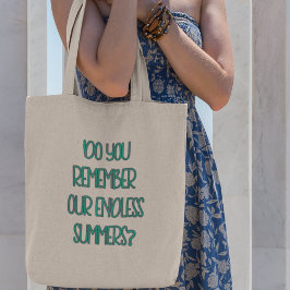 Bolsa Tote Você se lembra do Presente Legal Nostalgia Retrô