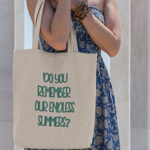 Bolsa Tote Você se lembra do Presente Legal Nostalgia Retrô