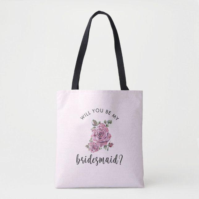 Bolsa Tote Você será minha proposta de Bridesmaid sentida? (Frente)