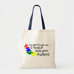 Bolsa Tote Você susto mim eu não ensino miúdos com autismo