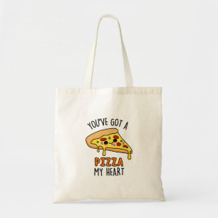 Bolsa Tote Você tem uma pizza, minha picareta de pizza engraç