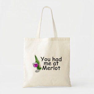 Bolsa Tote Você teve-me no Merlot