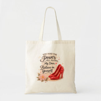 Bolsa Tote Você Tinha o Poder o Tempo Todo Citação Inspirador