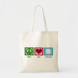 Bolsa Tote Voleibol do amor da paz