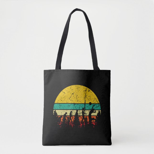Bolsa Tote Voleibol - Evolução dos Jogadores de Voleibol (Frente)