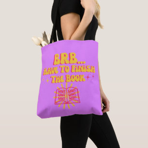 Bolsa Tote Voltar Logo, Tenho Que Terminar O Livro