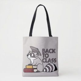 Bolsa Tote Voltar para Design Raccoon Classe 2025