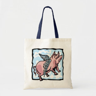 Bolsa Tote Vôo do porco nas nuvens