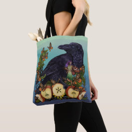 Bolsa Tote Voos de Fantasia Raven Faery