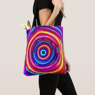Bolsa Tote Vórtice claro brilhante