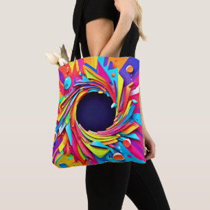 Bolsa Tote Vórtice da Arte Vitalícia